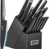 Kitchen Knife Set One-piece Molding 15PCS, German High Carbon Stainless