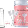 42Pcs Disposable Infant Clean Baby Mouth,Gauze Gum Cleaner Oral Cleaning Stick